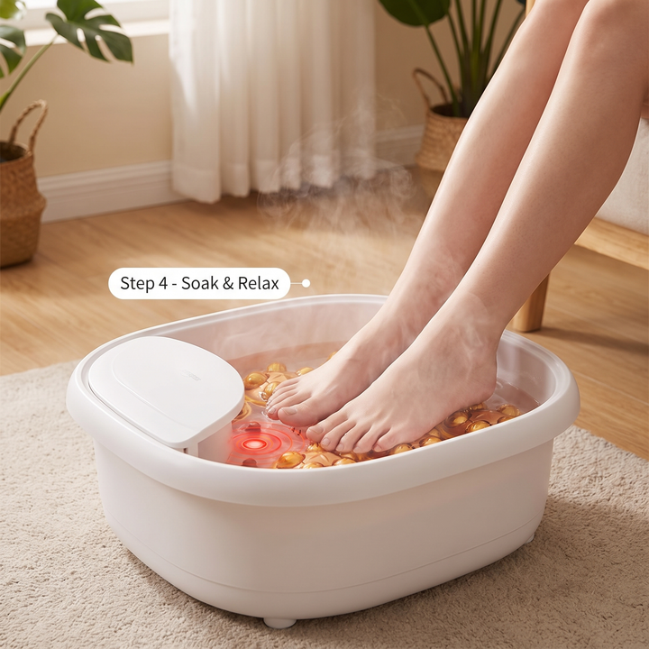 Electric Foot Spa Bath Tub - step 4 soak and relax