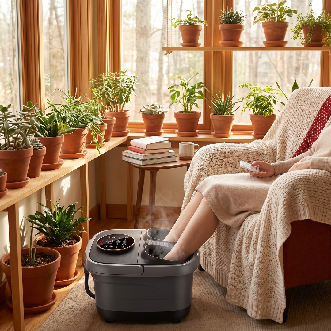 Electric Foot Spa Bath Tub - sunroom relaxation lifestyle