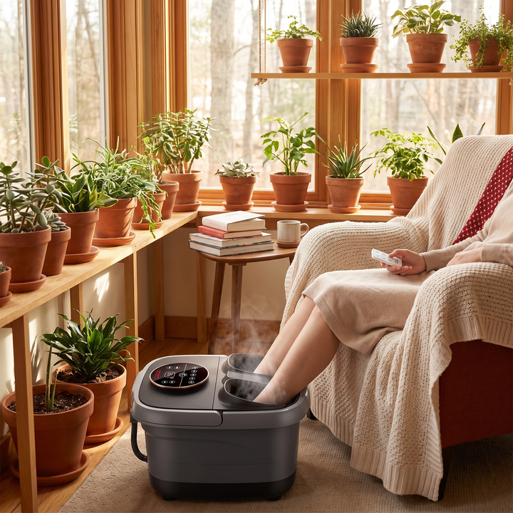 Electric Foot Spa Bath Tub - sunroom relaxation lifestyle