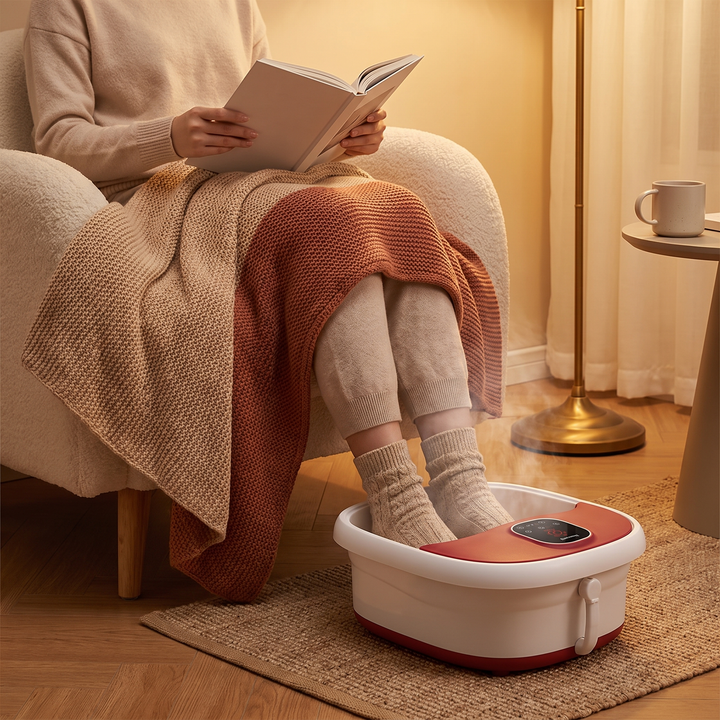 Electric Foot Spa Bath Tub - living room relaxation lifestyle