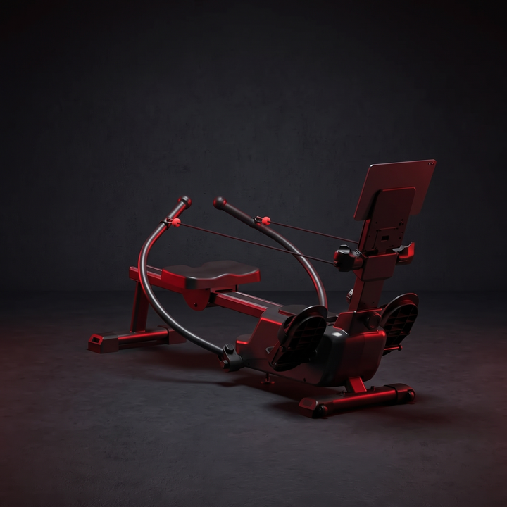PHYSIOATHLETX Magnetic Rowing Machine - Side Profile