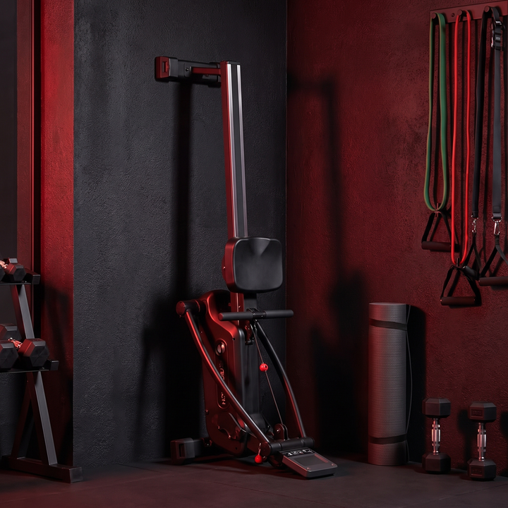 PHYSIOATHLETX Magnetic Rowing Machine - Compact Storage