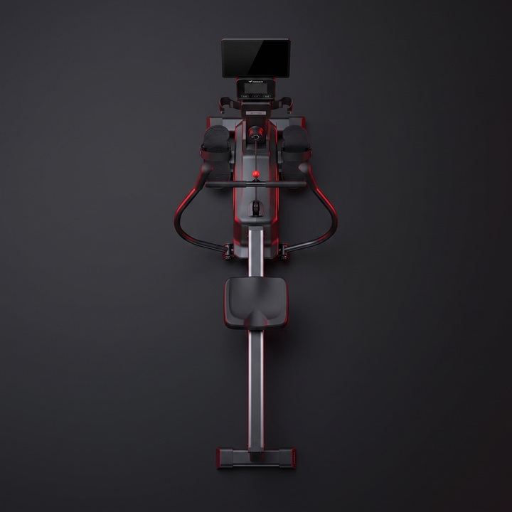 PHYSIOATHLETX Magnetic Rowing Machine - Overhead View