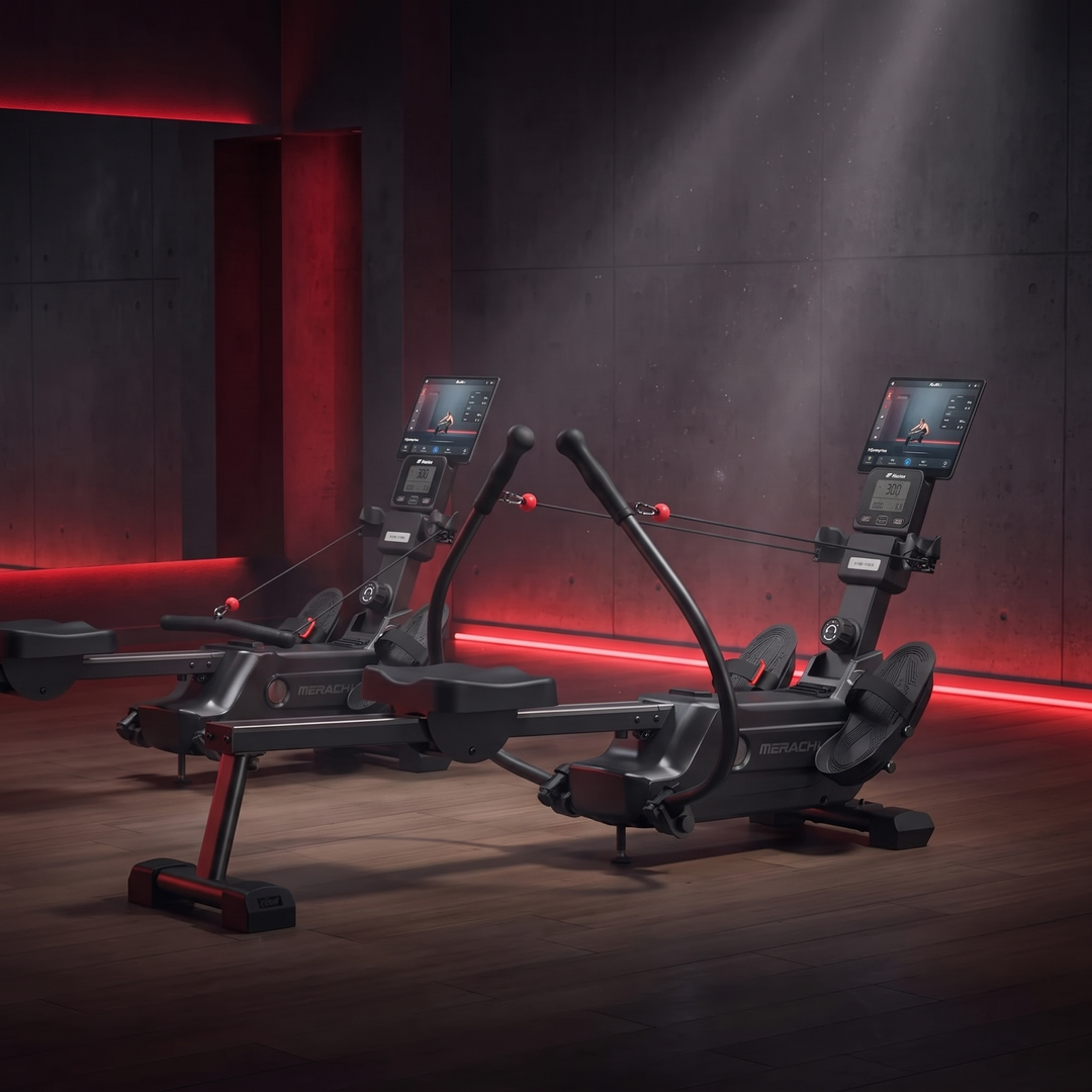 PHYSIOATHLETX Magnetic Rowing Machine - Studio Lineup