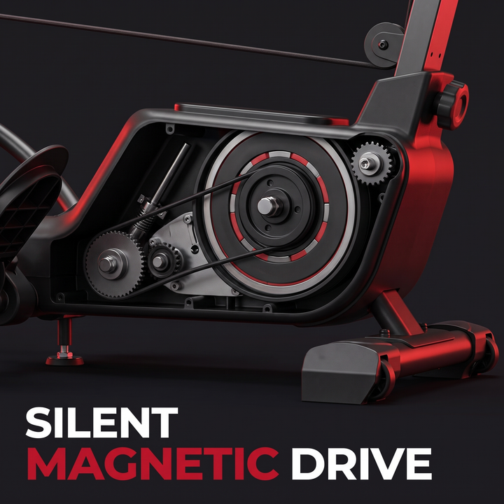 Adjustable Magnetic Rowing Machine - Silent Magnetic Drive Mechanism