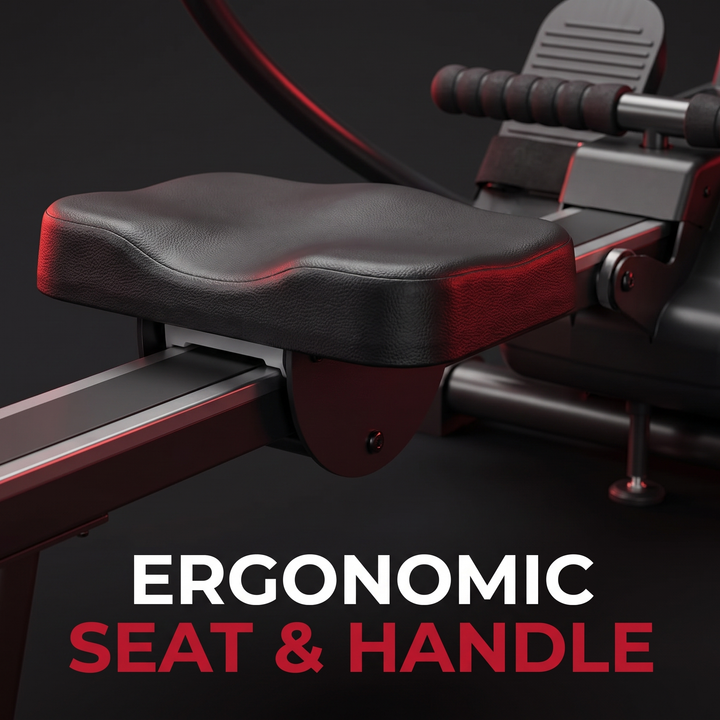 Adjustable Magnetic Rowing Machine - Ergonomic Seat and Handle