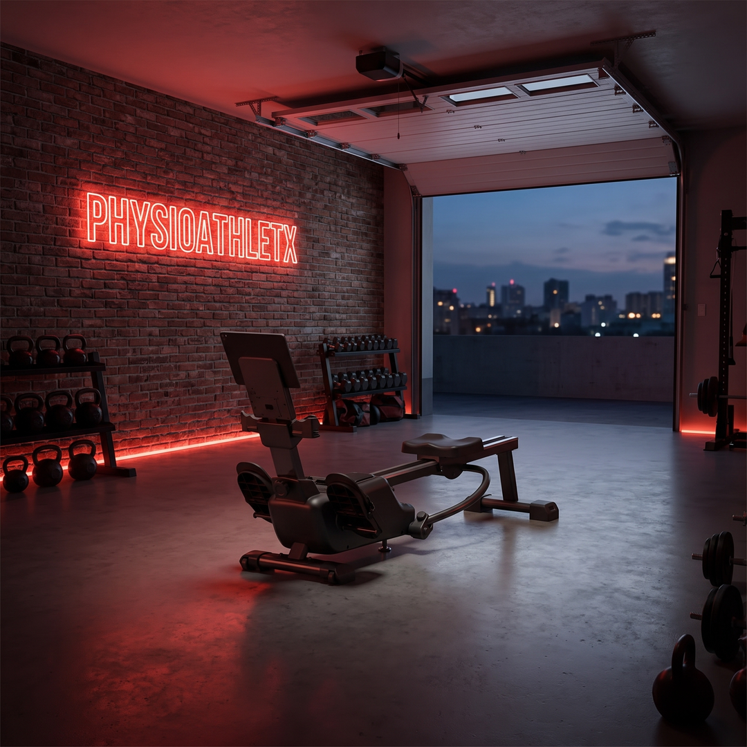 Adjustable Magnetic Rowing Machine - Home Gym Lifestyle Scene