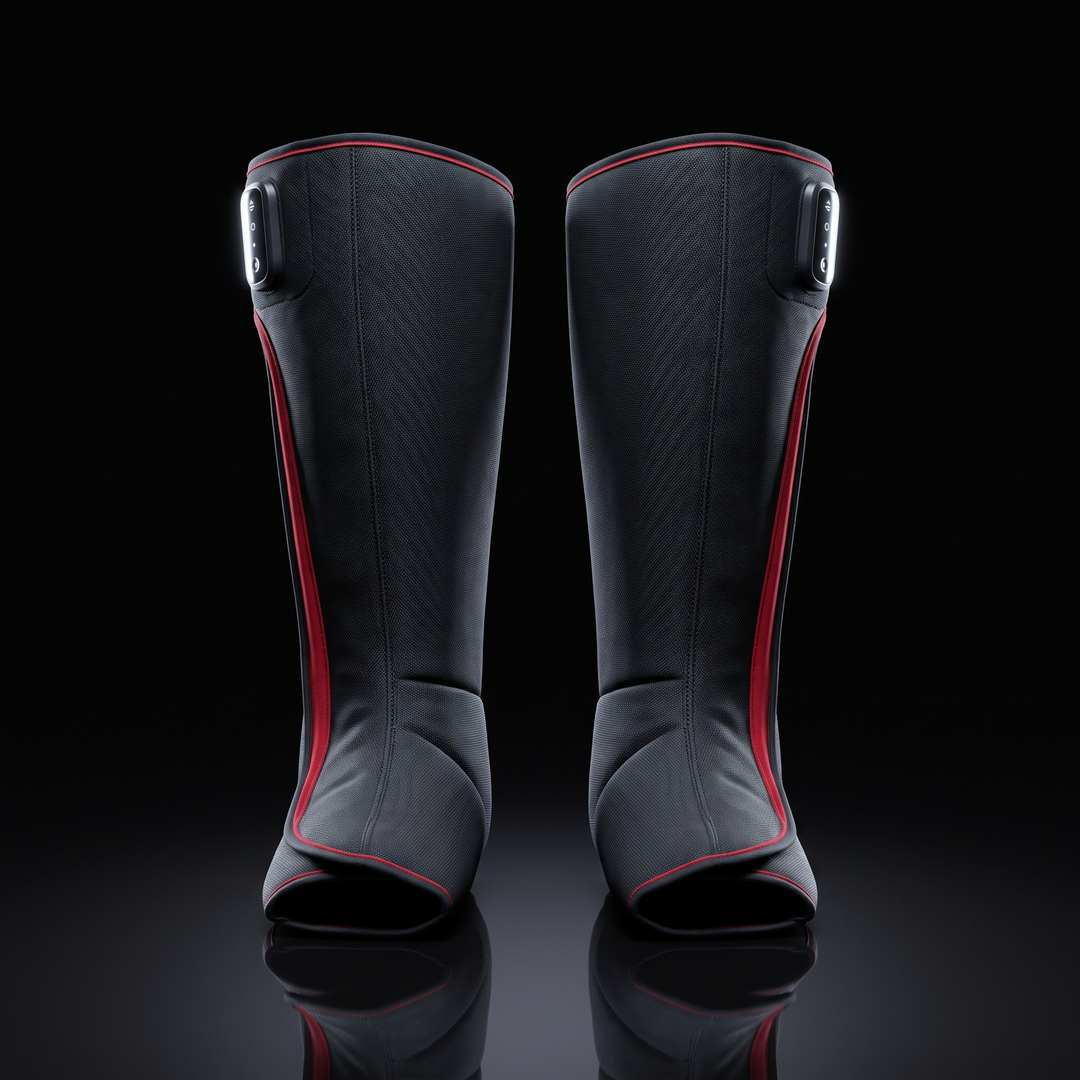 PHYSIOATHLETX Electric Leg Massager - Short configuration front hero view