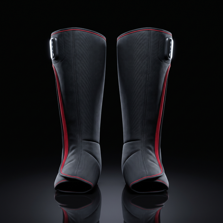 PHYSIOATHLETX Electric Leg Massager - Short configuration front hero view