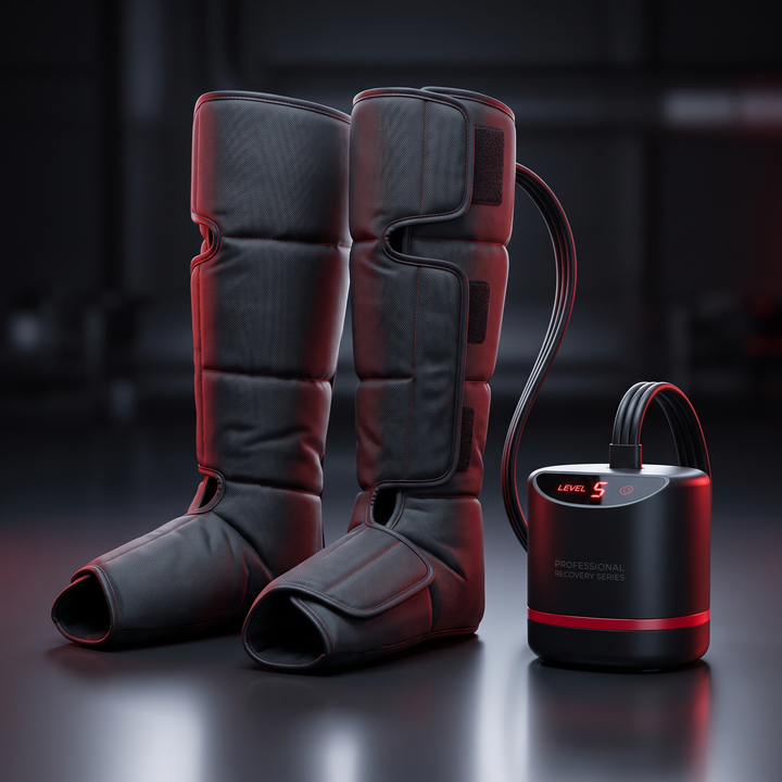 Professional Air Compression Leg Massager Full Body Pressure Massage Device - Large size studio shot