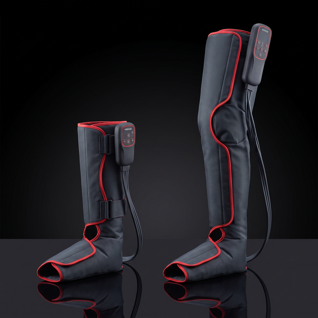 PHYSIOATHLETX Electric Leg Massager - Short vs Long size comparison