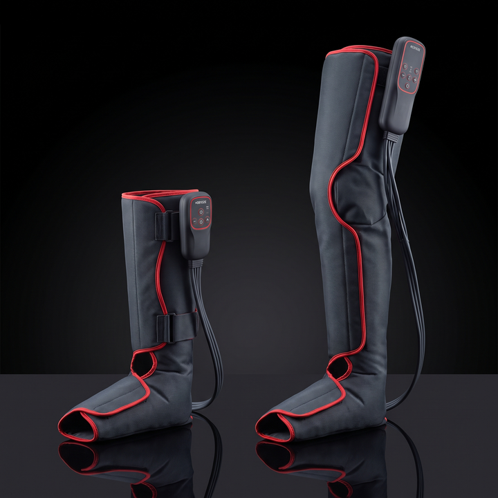 PHYSIOATHLETX Electric Leg Massager - Short vs Long size comparison
