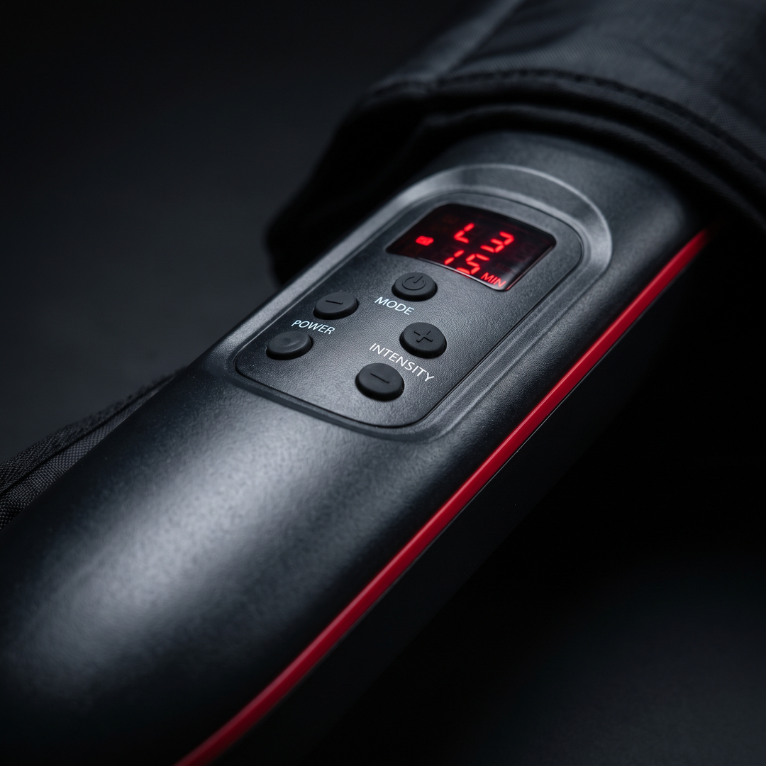 Professional Air Compression Leg Massager Full Body Pressure Massage Device - control unit detail alternate