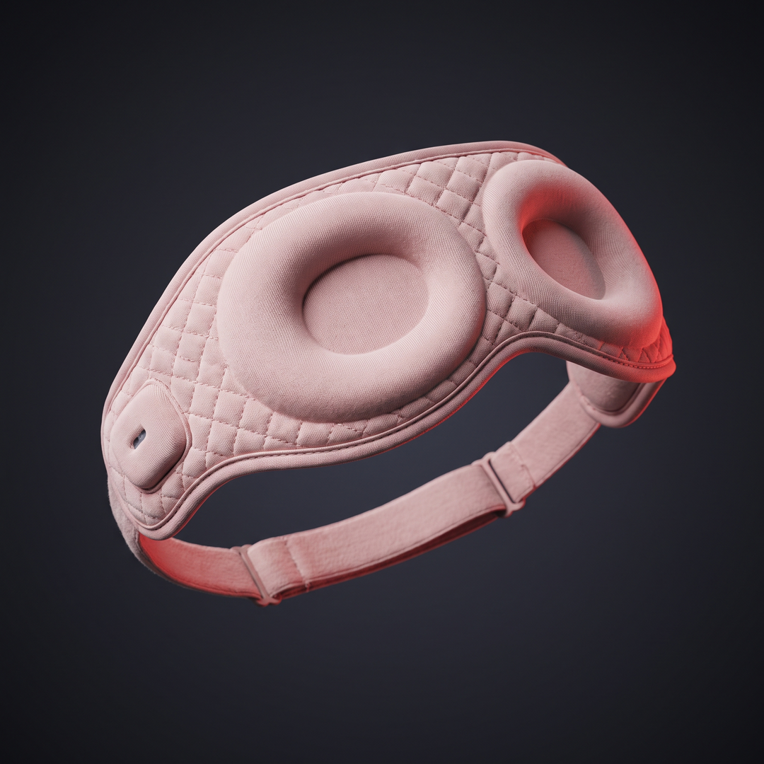 Bluetooth Sleep Mask with Built-In HD Speakers - Pink hero shot