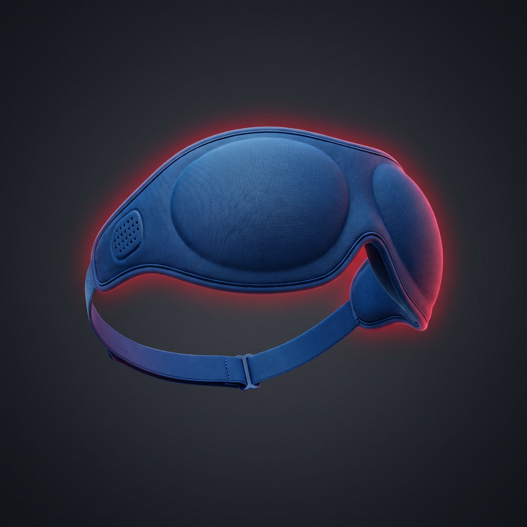 Bluetooth Sleep Mask with Built-In HD Speakers - Blue hero shot