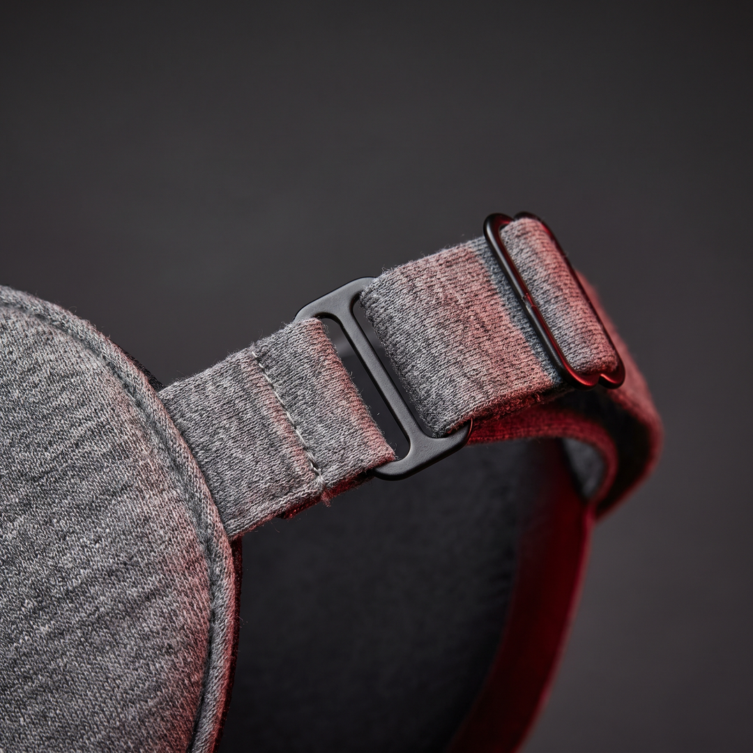 Bluetooth Sleep Mask with Built-In HD Speakers - adjustable strap close-up