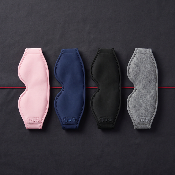 Bluetooth Sleep Mask with Built-In HD Speakers - Pink Blue Black Gray color comparison