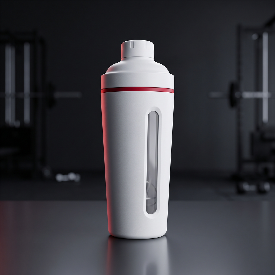 PHYSIOATHLETX Portable Electric Protein Shaker Blender - White hero shot