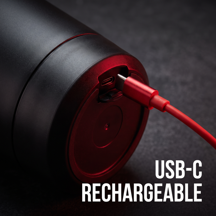 PHYSIOATHLETX Portable Electric Protein Shaker Blender - USB-C charging port feature