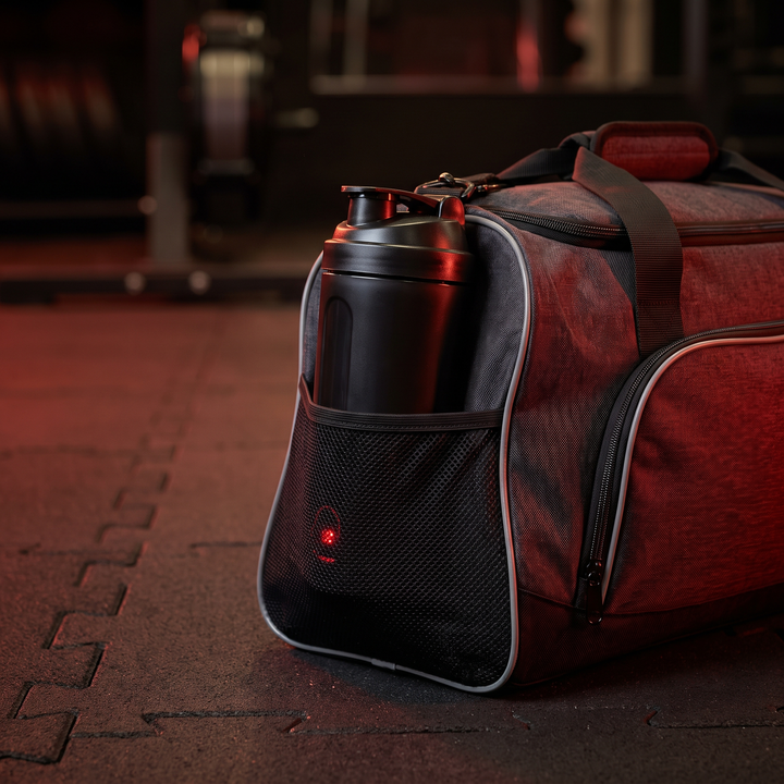 PHYSIOATHLETX Portable Electric Protein Shaker Blender - gym bag lifestyle