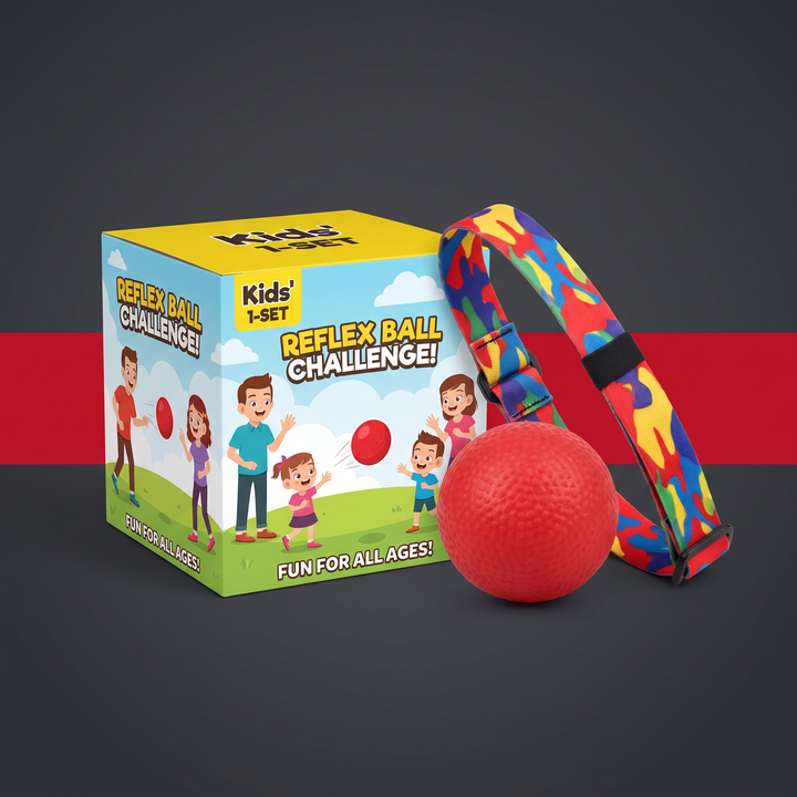 PhysioAthletX Adjustable Boxing Reflex Ball with Headband - 1 Set hero packaging shot
