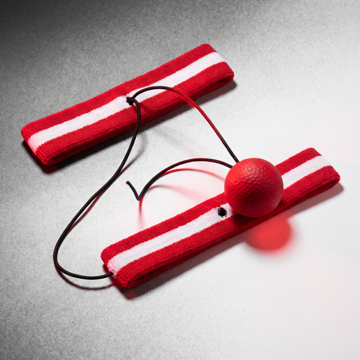 PhysioAthletX Boxing Reflex Ball with Headband - dynamic bounce angle product view