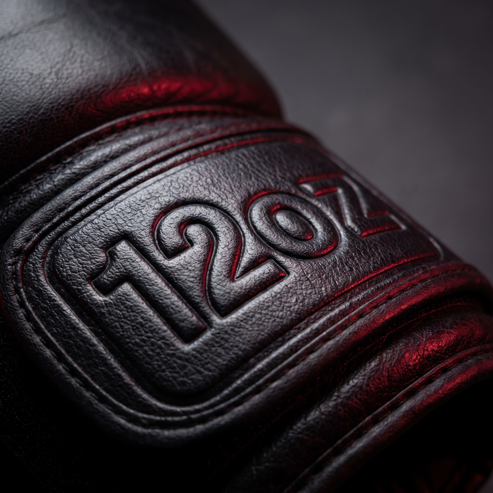 Professional Boxing Gloves Muay Thai Training Gloves MMA Sparring Gloves - 12oz weight label detail