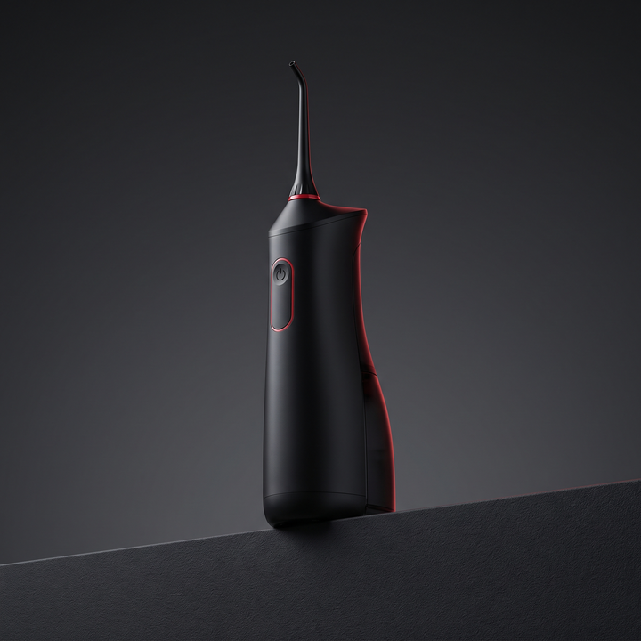Cordless Water Flosser Oral Irrigator - Black - Angle View