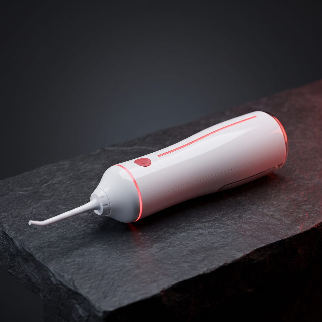 Cordless Water Flosser Oral Irrigator - White - Angle View