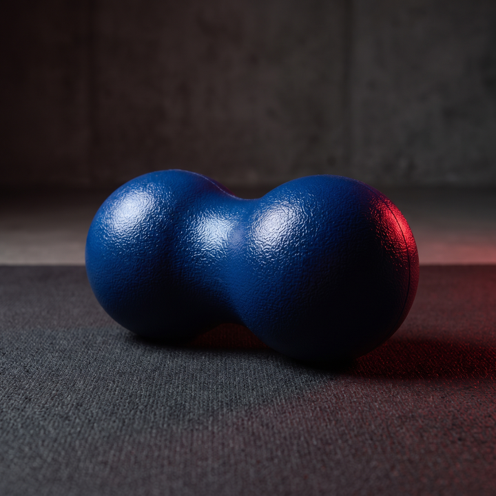 Rechargeable Vibrating Massage Ball Peanut Massager 5 Speed Foam Roller for Muscle Recovery Mobility Fitness Yoga Relaxation Portable - Style B Blue Hero Shot