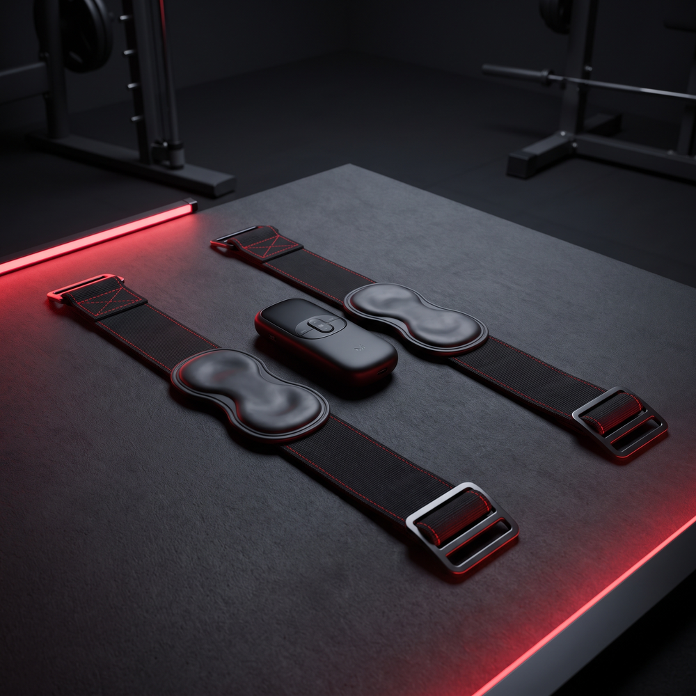 EMS Hip and Glute Muscle Stimulation Device with Adjustable Straps