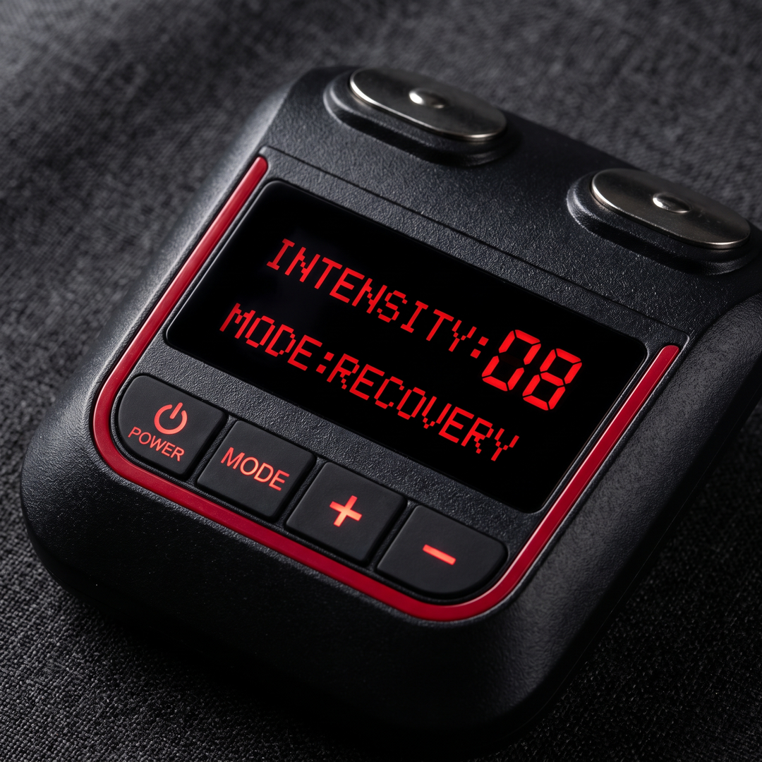 EMS Muscle Stimulation Device Control Unit with Intensity Display