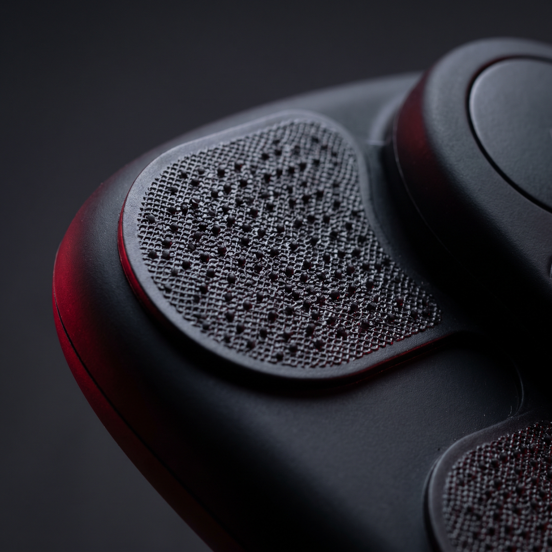 Close-Up of EMS Device Soft Contact Pads