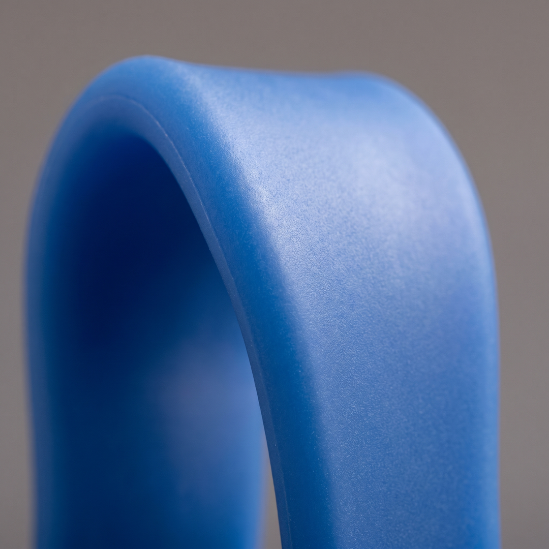 Macro Close-Up of Soft Silicone Toe Spacer Material Texture