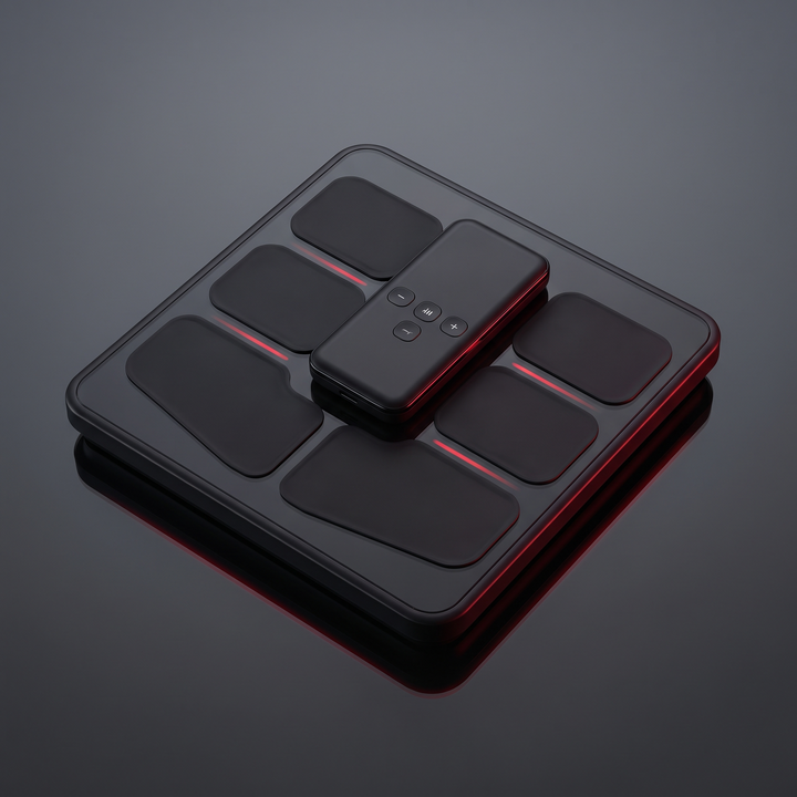 Top-Down View of EMS Muscle Stimulation and Recovery Device
