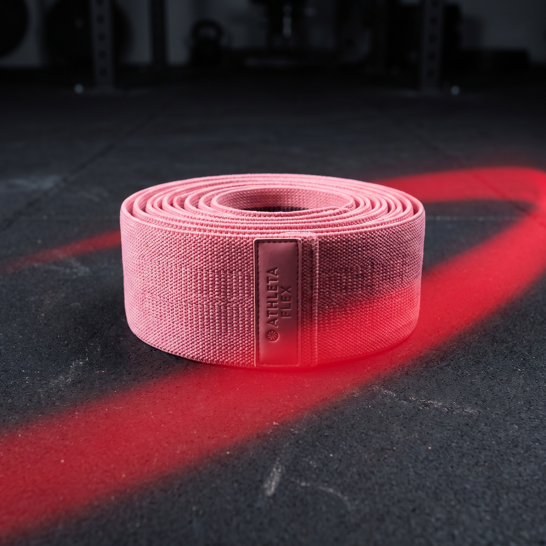 Professional Resistance Band Set Yoga Stretching Belt Pilates Fitness Elastic Tension Band Dance Flexibility Training Loop for Home Gym Strength Mobility - Pink