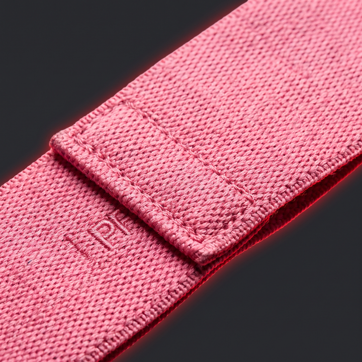 Professional Resistance Band Set Yoga Stretching Belt Pilates Fitness Elastic Tension Band Dance Flexibility Training Loop for Home Gym Strength Mobility - Pink