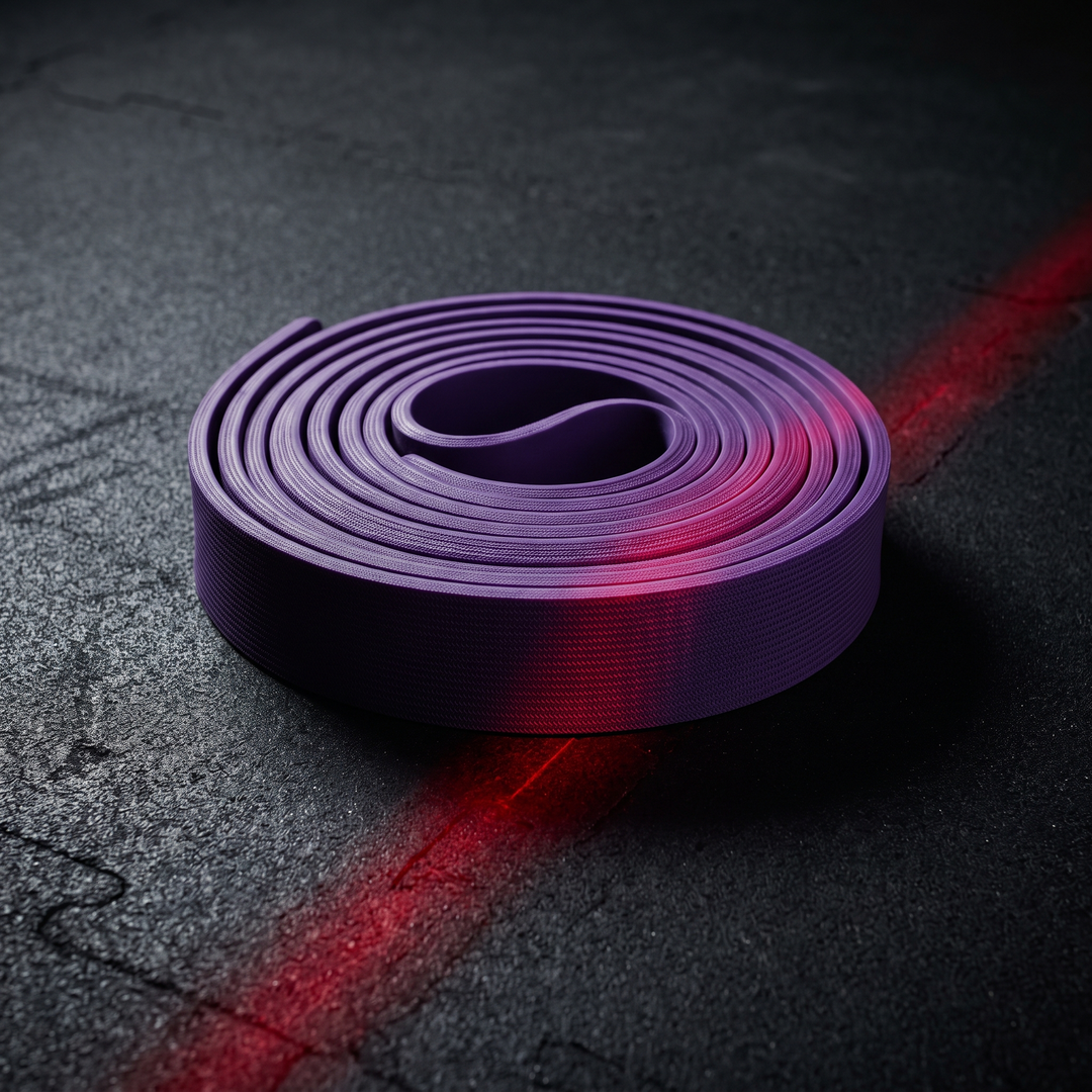 Professional Resistance Band Set Yoga Stretching Belt Pilates Fitness Elastic Tension Band Dance Flexibility Training Loop for Home Gym Strength Mobility - Purple