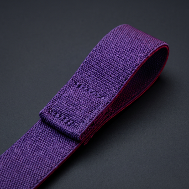 Professional Resistance Band Set Yoga Stretching Belt Pilates Fitness Elastic Tension Band Dance Flexibility Training Loop for Home Gym Strength Mobility - Purple