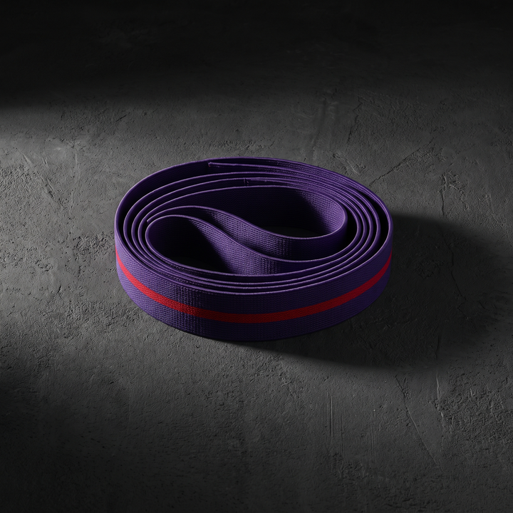 Professional Resistance Band Set Yoga Stretching Belt Pilates Fitness Elastic Tension Band Dance Flexibility Training Loop for Home Gym Strength Mobility - Purple