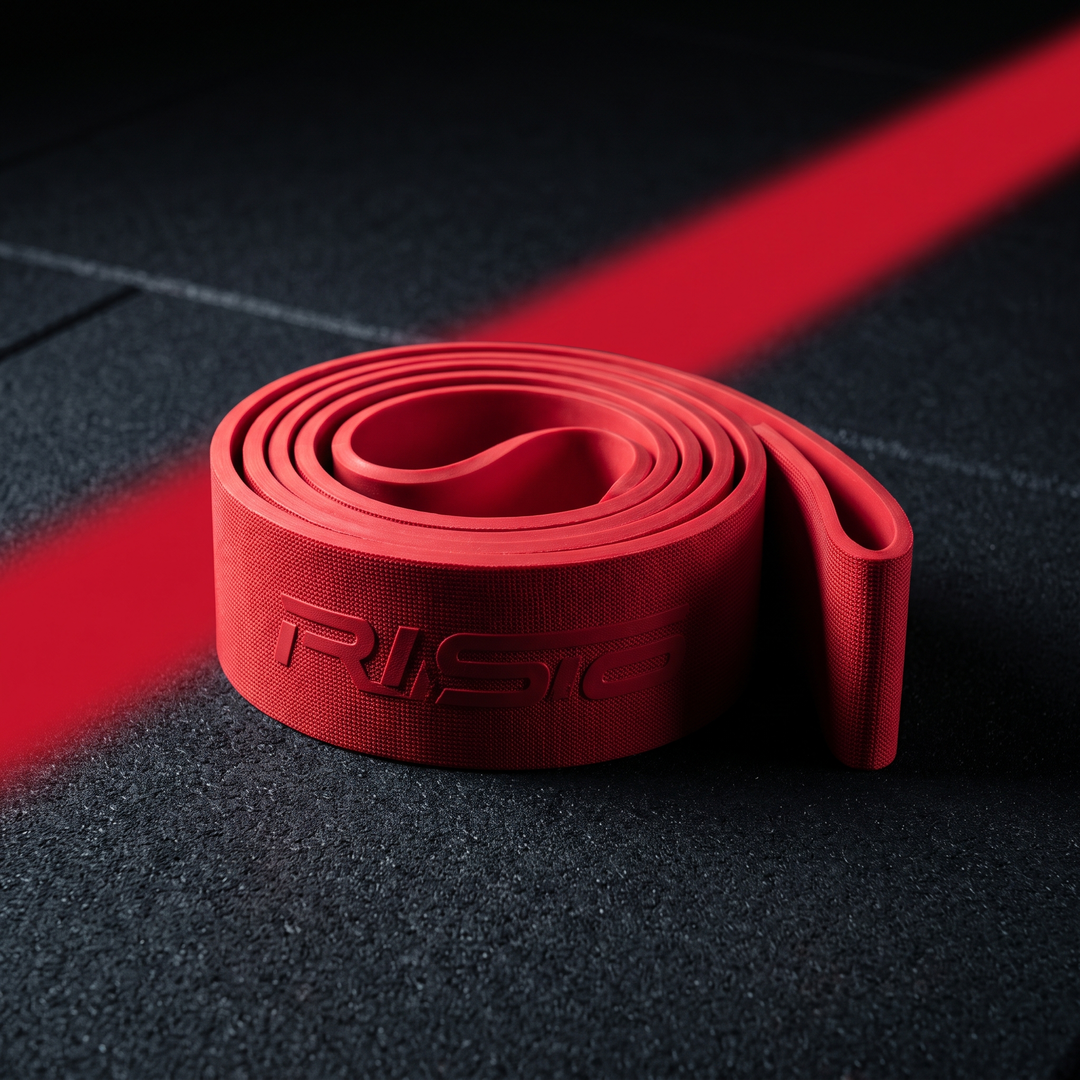 Professional Resistance Band Set Yoga Stretching Belt Pilates Fitness Elastic Tension Band Dance Flexibility Training Loop for Home Gym Strength Mobility - Red