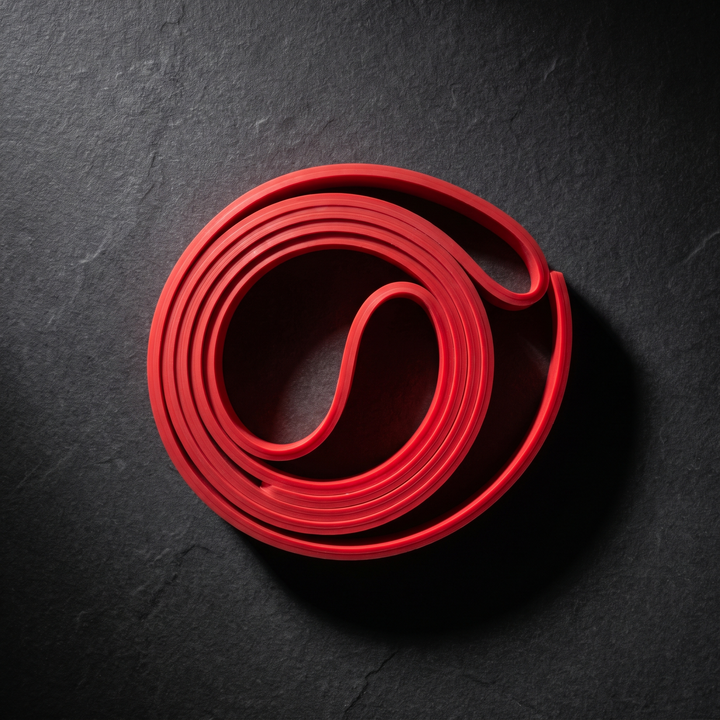Professional Resistance Band Set Yoga Stretching Belt Pilates Fitness Elastic Tension Band Dance Flexibility Training Loop for Home Gym Strength Mobility - Red