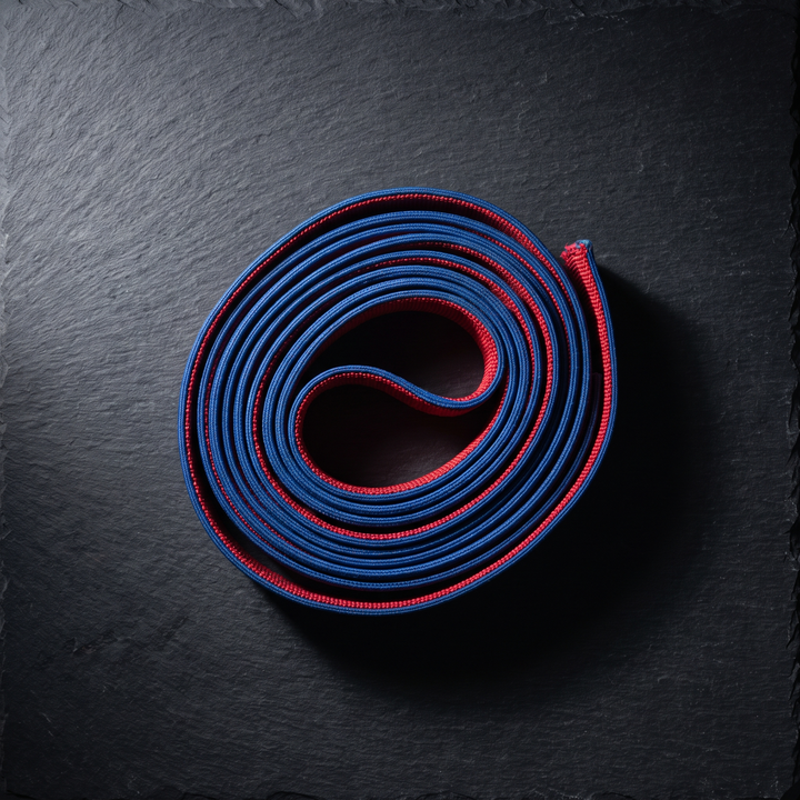 Professional Resistance Band Set Yoga Stretching Belt Pilates Fitness Elastic Tension Band Dance Flexibility Training Loop for Home Gym Strength Mobility - Blue