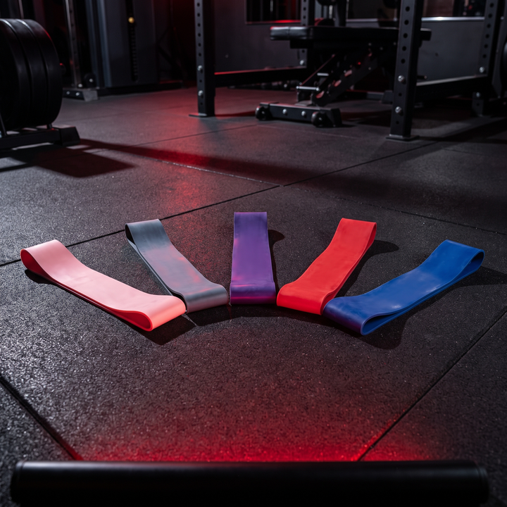 Professional Resistance Band Set Yoga Stretching Belt Pilates Fitness Elastic Tension Band Dance Flexibility Training Loop for Home Gym Strength Mobility - Multi-Color