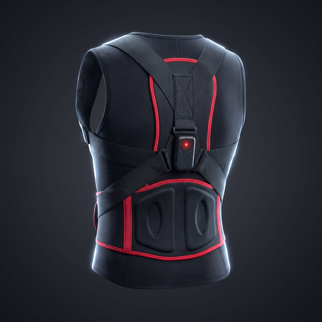 Adjustable Electric Posture Corrector Back Brace USB Rechargeable Lumbar Support Belt Spine Alignment Vest for Office Sitting Home Use