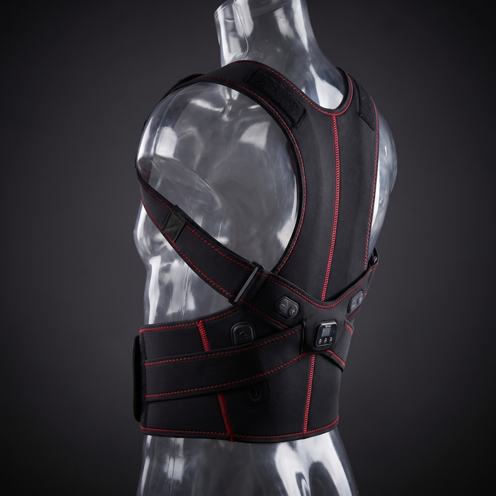 Adjustable Electric Posture Corrector Back Brace USB Rechargeable Lumbar Support Belt Spine Alignment Vest for Office Sitting Home Use