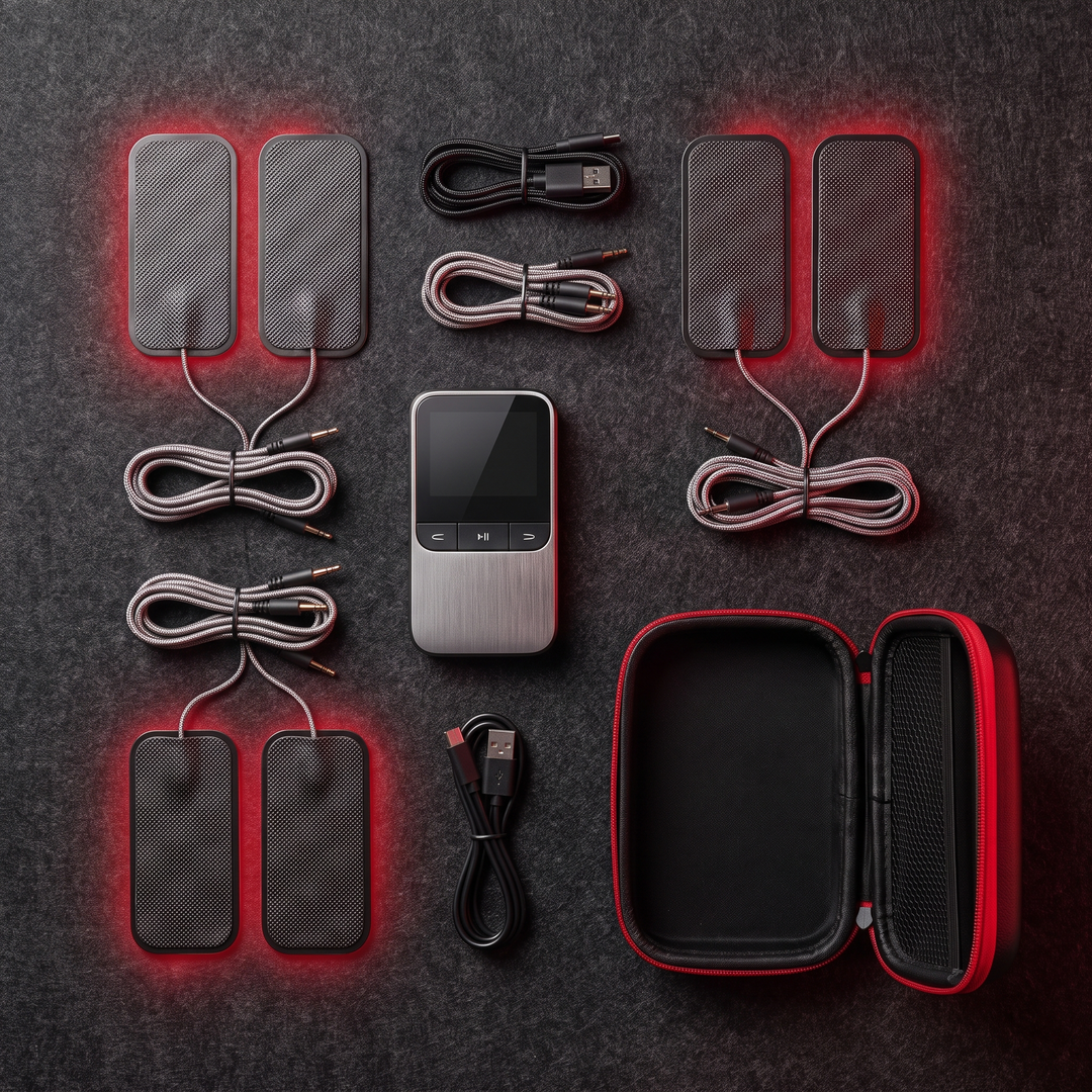 EMS Muscle Stimulation and Relaxation Device - Deluxe Bundle Configuration A4