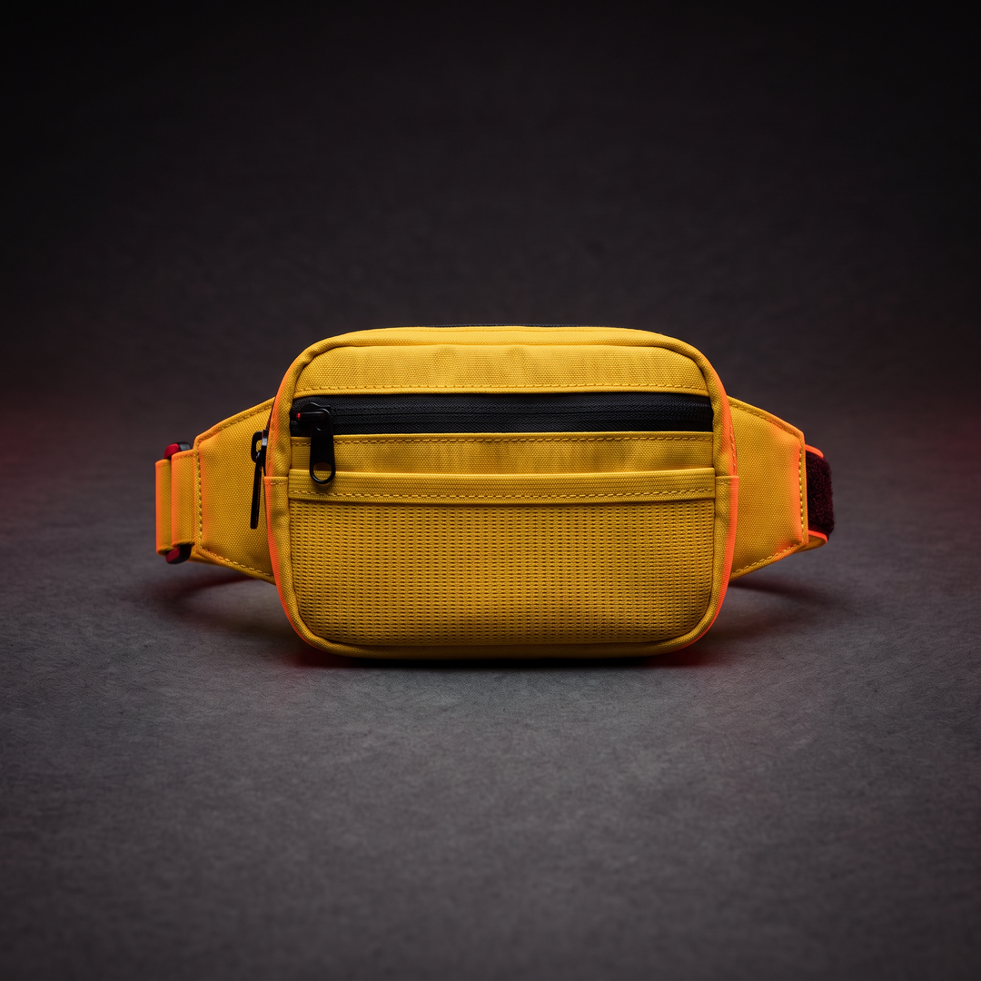 Adjustable Wrist Wallet Bag with Zipper Running Cycling Gym Travel Sports Wrist Pouch Secure Storage Lightweight Fitness Accessory - Yellow