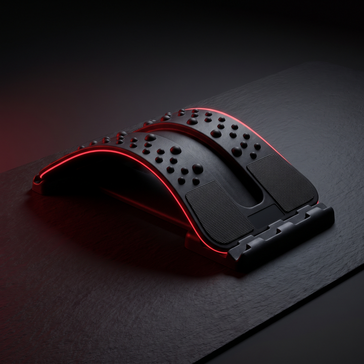 Ergonomic Back Stretcher and Lumbar Support Pad - Hero Shot