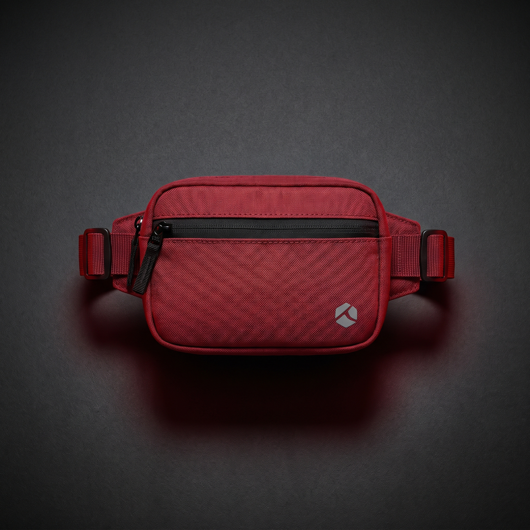 Adjustable Wrist Wallet Bag with Zipper Running Cycling Gym Travel Sports Wrist Pouch Secure Storage Lightweight Fitness Accessory - Red